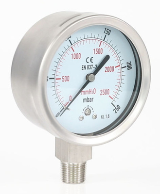 соединение манометра давления воздуха низкого давления 63mm 100mm нижнее 0-30 Psi